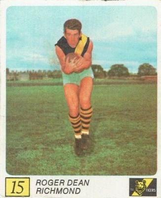 1970 Kellogg's VFL Footballers In Action #15 Roger Dean Front